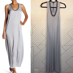 James Perse Racerback Ringer Maxi Dress Heather